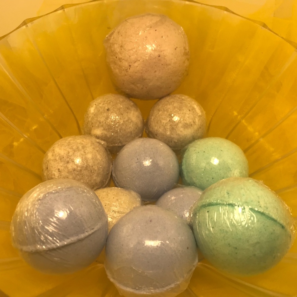 10 Golf Ball Bath Bombs and Bubble Scoop Bundle